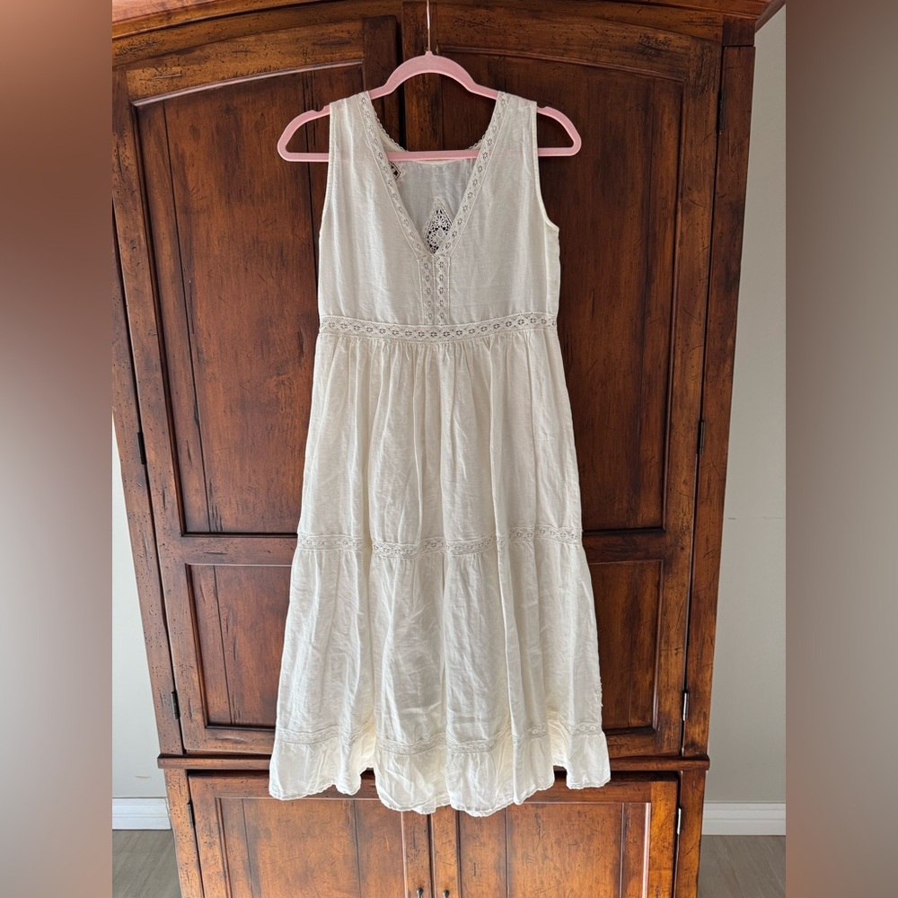 Sézane Zarri Midi Dress White FR34 - Picture 8 of 10